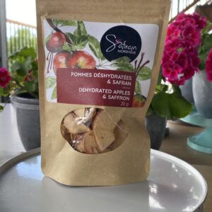 Pommes déshydratées safranées